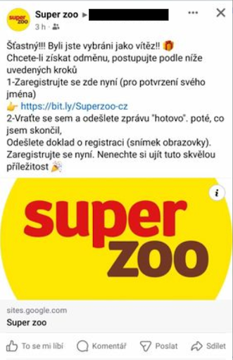 Podvodník, který se snaží napálit fanoušky a píše jim z falešného profilu našeho klienta. Fanoušci, i díky pravidelnému vzdělávání o podvodech, dokáží už podvodníky lépe rozlišit.